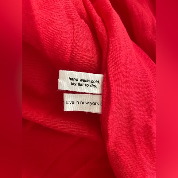 Loup Charmont 🍒☀️ Red Flowy Organic Cotton Backless
Miami Midi Dress in Medium - Picture 7 of 9